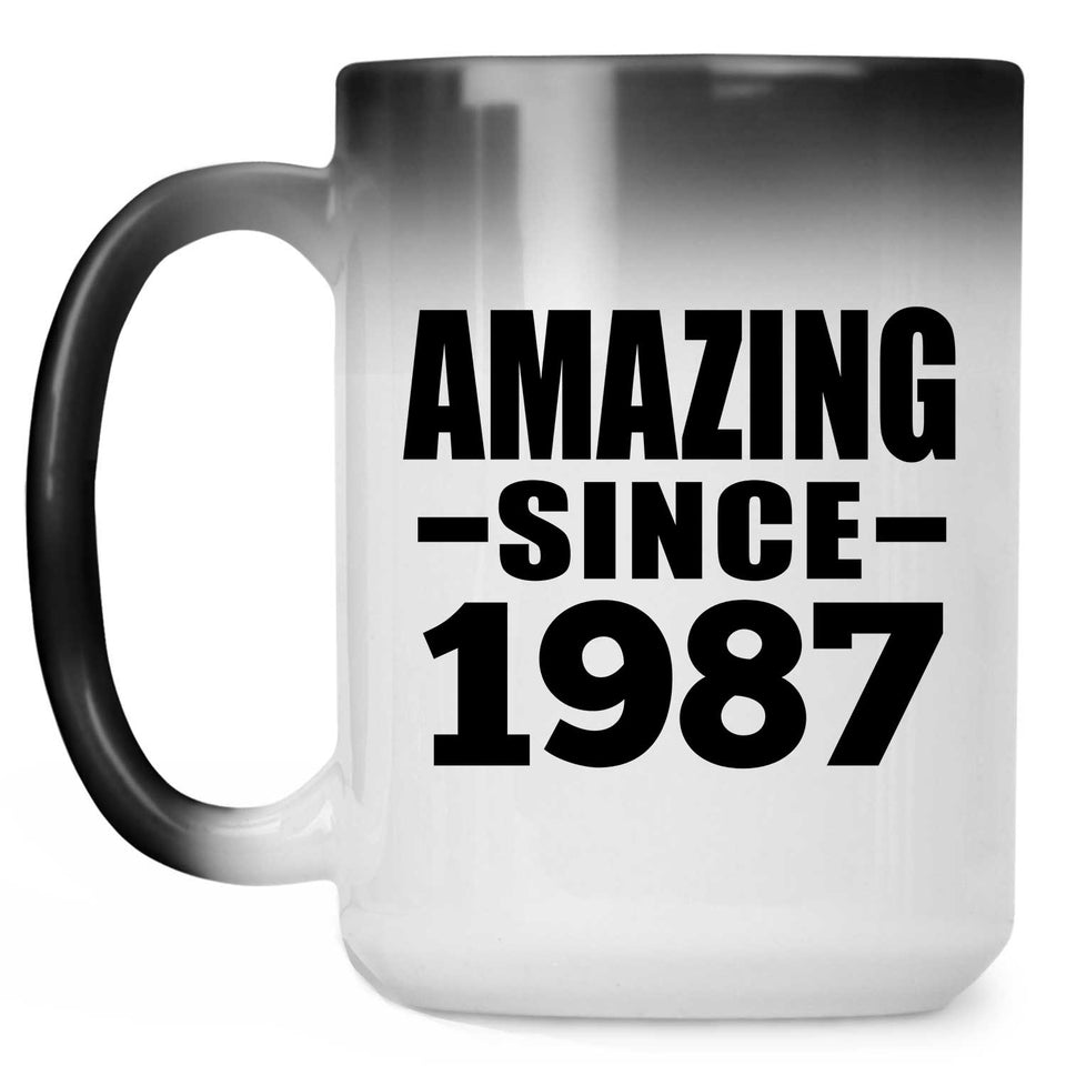 37th Birthday Amazing Since 1987 - 15 Oz Color Changing Mug