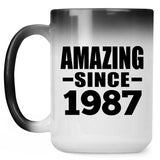 37th Birthday Amazing Since 1987 - 15 Oz Color Changing Mug