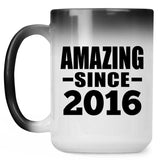 8th Birthday Amazing Since 2016 - 15 Oz Color Changing Mug