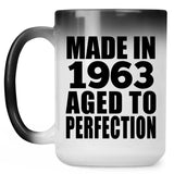 61st Birthday Made In 1963 Aged to Perfection - 15 Oz Color Changing Mug
