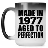 47th Birthday Made In 1977 Aged to Perfection - 15 Oz Color Changing Mug
