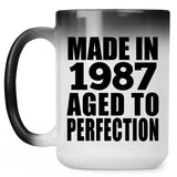 37th Birthday Made In 1987 Aged to Perfection - 15 Oz Color Changing Mug