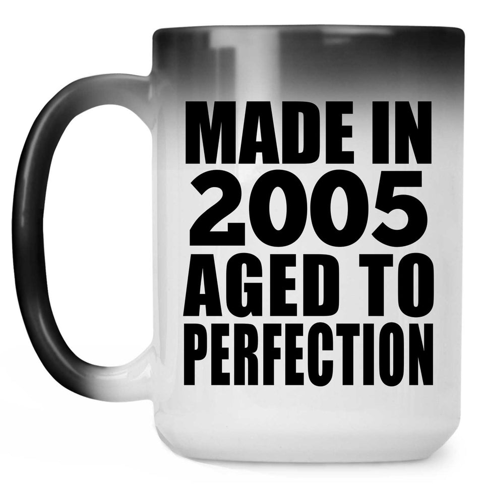 19th Birthday Made In 2005 Aged to Perfection - 15 Oz Color Changing Mug
