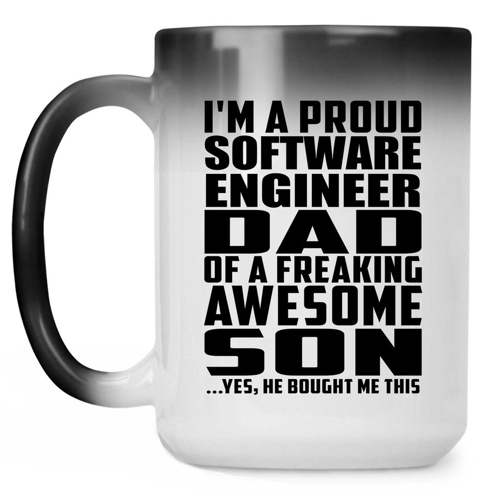 Proud Software Engineer Dad Of Awesome Son - 15 Oz Color Changing Mug