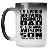 Proud Software Engineer Dad Of Awesome Son - 15 Oz Color Changing Mug