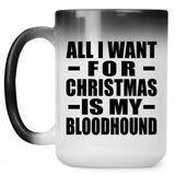 All I Want For Christmas Is My Bloodhound - 15 Oz Color Changing Mug