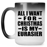 All I Want For Christmas Is My Eurasier - 15 Oz Color Changing Mug