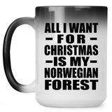 All I Want For Christmas Is My Norwegian Forest - 15 Oz Color Changing Mug