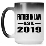 Father In Law Established EST. 2019 - 15oz Color Changing Mug