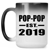 Pop-Pop Established EST. 2019 - 15oz Color Changing Mug
