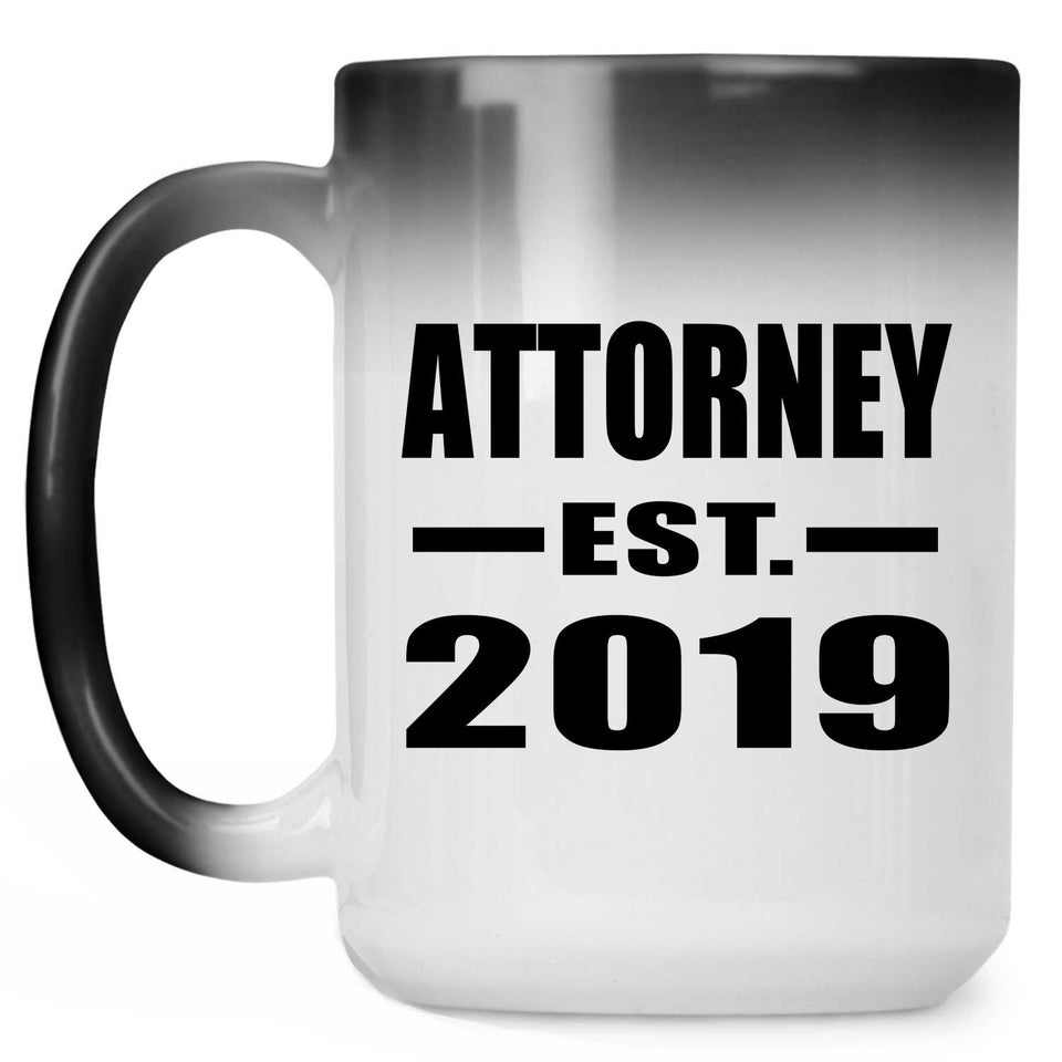Attorney Established EST. 2019 - 15oz Color Changing Mug