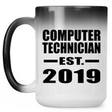 Computer Technician Established EST. 2019 - 15oz Color Changing Mug