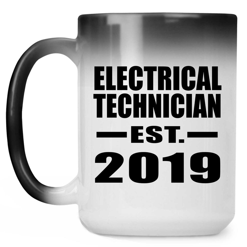 Electrical Technician Established EST. 2019 - 15oz Color Changing Mug