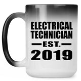 Electrical Technician Established EST. 2019 - 15oz Color Changing Mug
