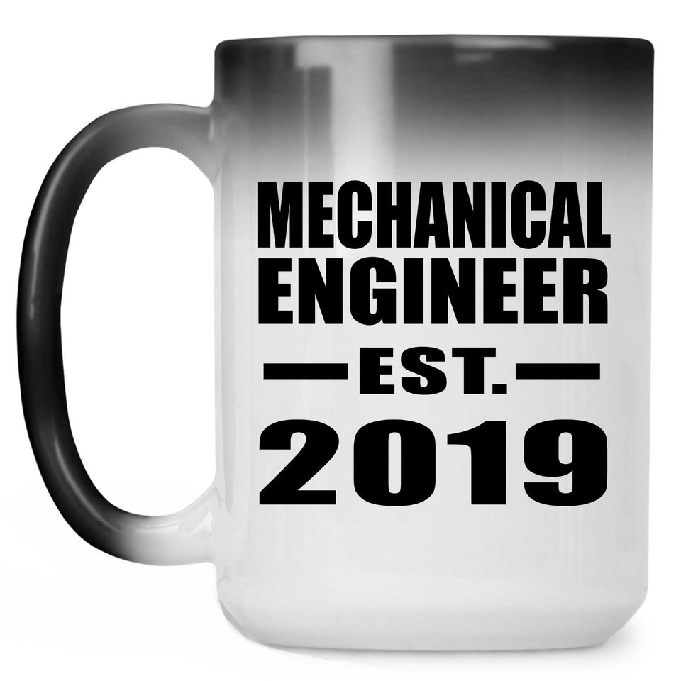 Mechanical Engineer Established EST. 2019 - 15oz Color Changing Mug