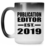 Publication Editor Established EST. 2019 - 15oz Color Changing Mug