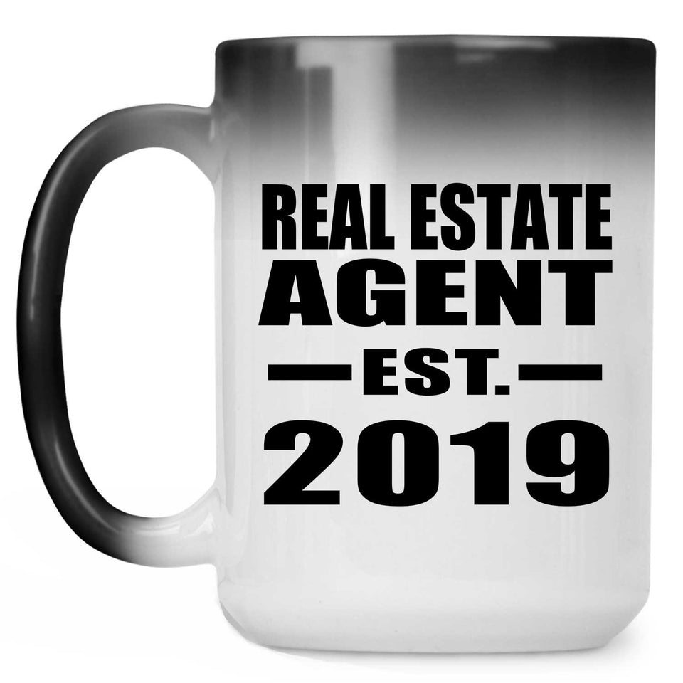 Real Estate Agent Established EST. 2019 - 15oz Color Changing Mug