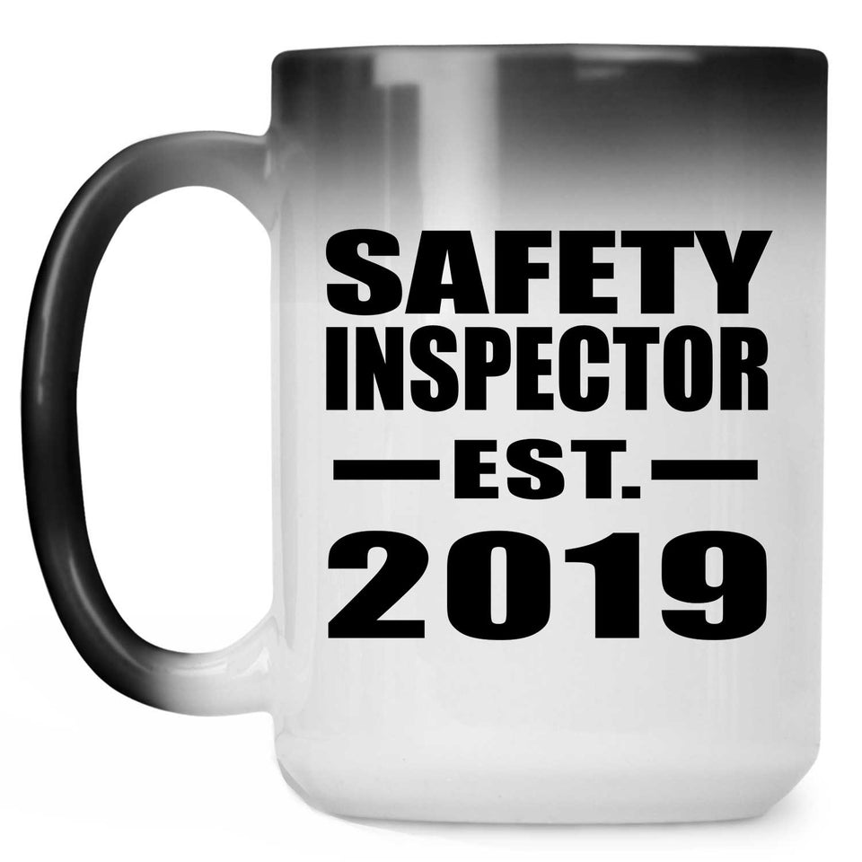 Safety Inspector Established EST. 2019 - 15oz Color Changing Mug