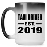 Taxi Driver Established EST. 2019 - 15oz Color Changing Mug