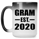 Gram Established EST. 2020 - 15oz Color Changing Mug