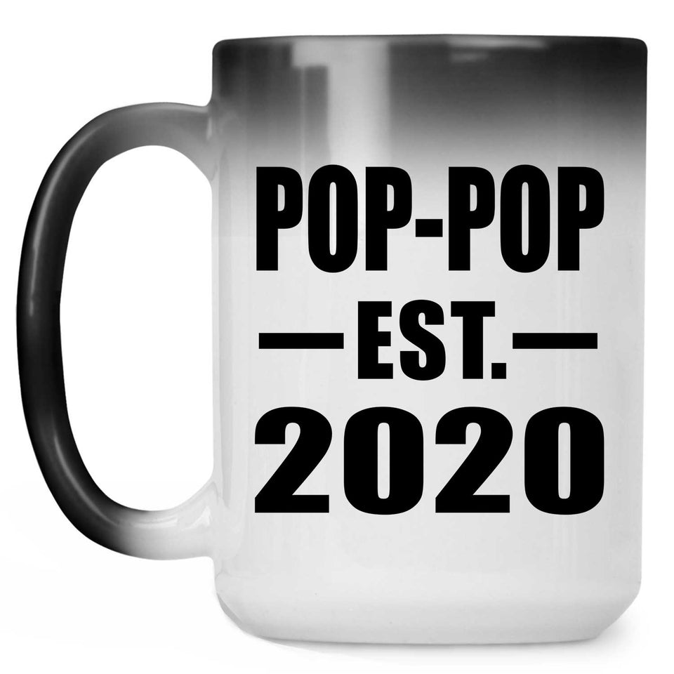 Pop-Pop Established EST. 2020 - 15oz Color Changing Mug