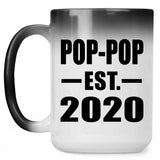 Pop-Pop Established EST. 2020 - 15oz Color Changing Mug