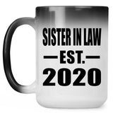 Sister In Law Established EST. 2020 - 15oz Color Changing Mug