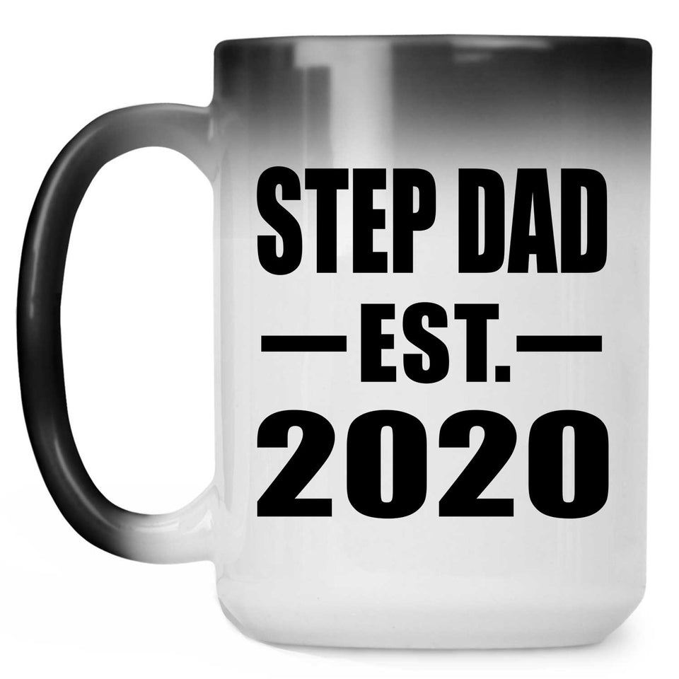 Step Dad Established EST. 2020 - 15oz Color Changing Mug