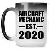 Aircraft Mechanic Established EST. 2020 - 15oz Color Changing Mug