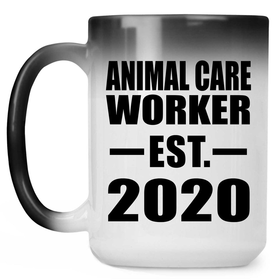 Animal Care Worker Established EST. 2020 - 15oz Color Changing Mug