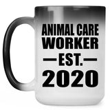 Animal Care Worker Established EST. 2020 - 15oz Color Changing Mug