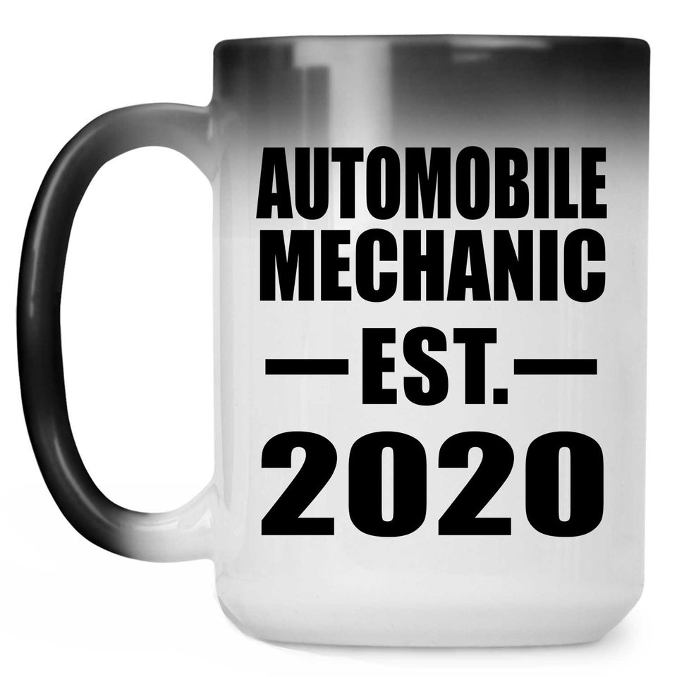 Automobile Mechanic Established EST. 2020 - 15oz Color Changing Mug
