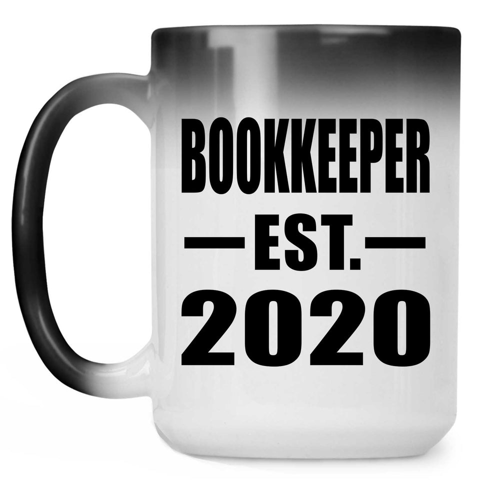 Bookkeeper Established EST. 2020 - 15oz Color Changing Mug