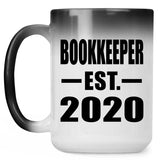 Bookkeeper Established EST. 2020 - 15oz Color Changing Mug