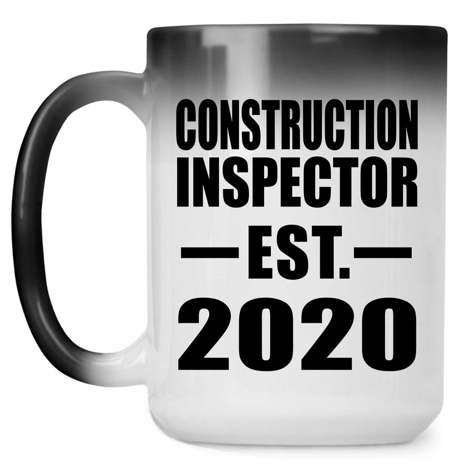 Construction Inspector Established EST. 2020 - 15oz Color Changing Mug