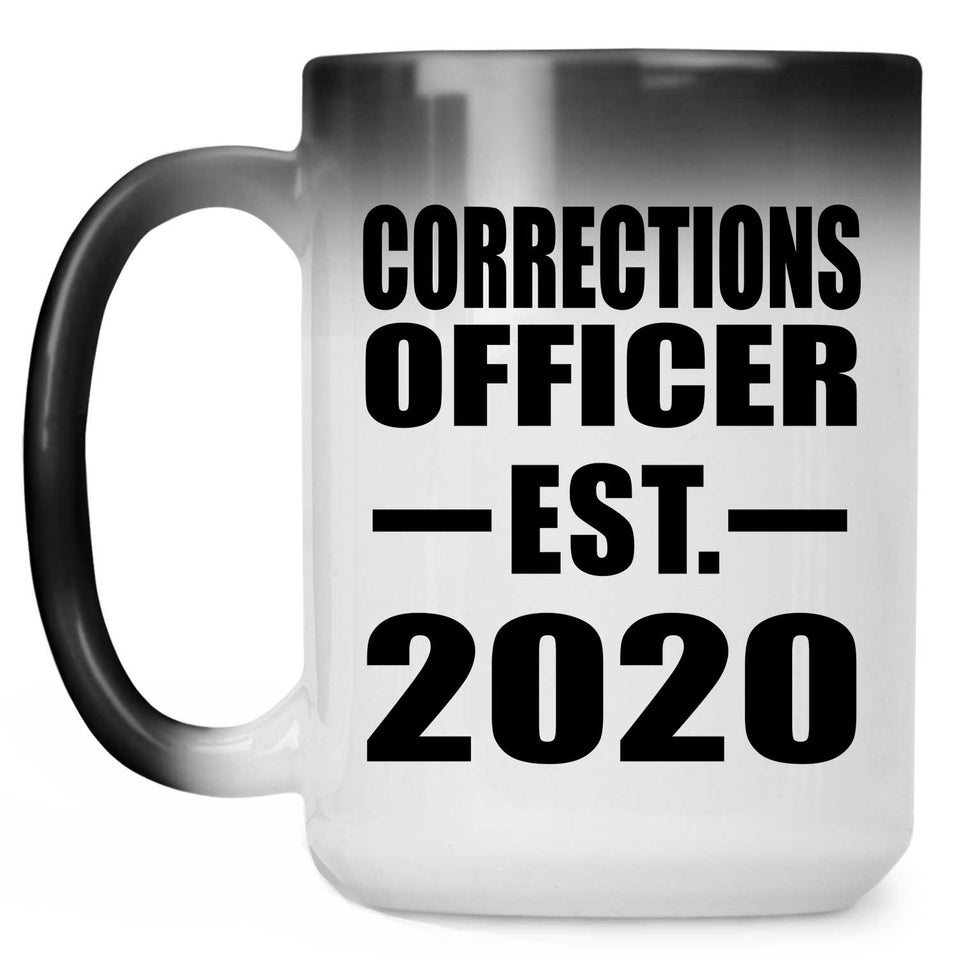 Corrections Officer Established EST. 2020 - 15oz Color Changing Mug
