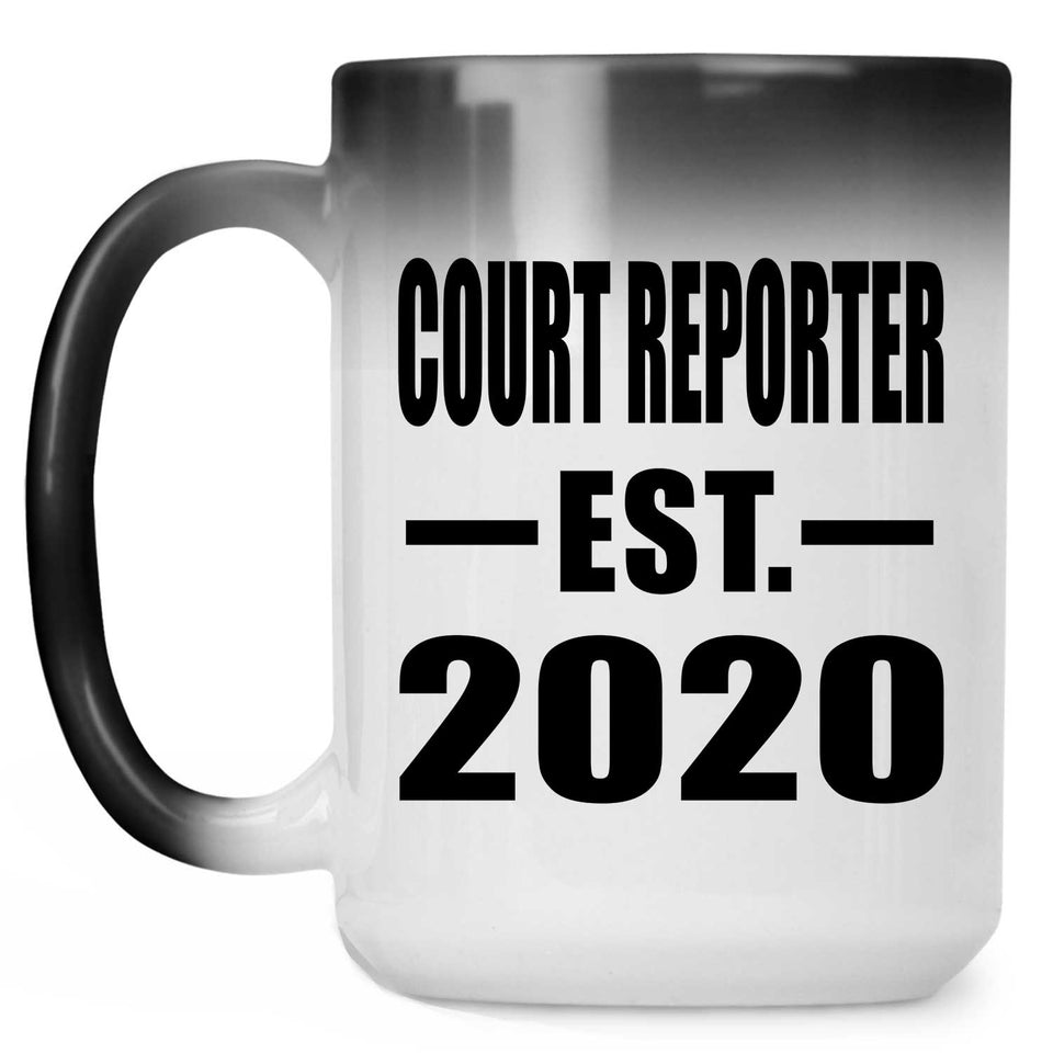 Court Reporter Established EST. 2020 - 15oz Color Changing Mug