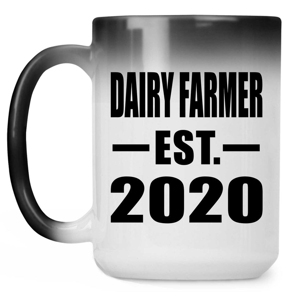 Dairy Farmer Established EST. 2020 - 15oz Color Changing Mug