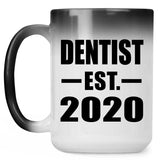 Dentist Established EST. 2020 - 15oz Color Changing Mug