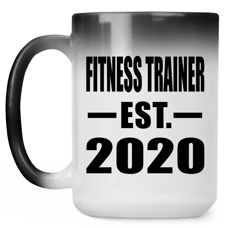 Fitness Trainer Established EST. 2020 - 15oz Color Changing Mug
