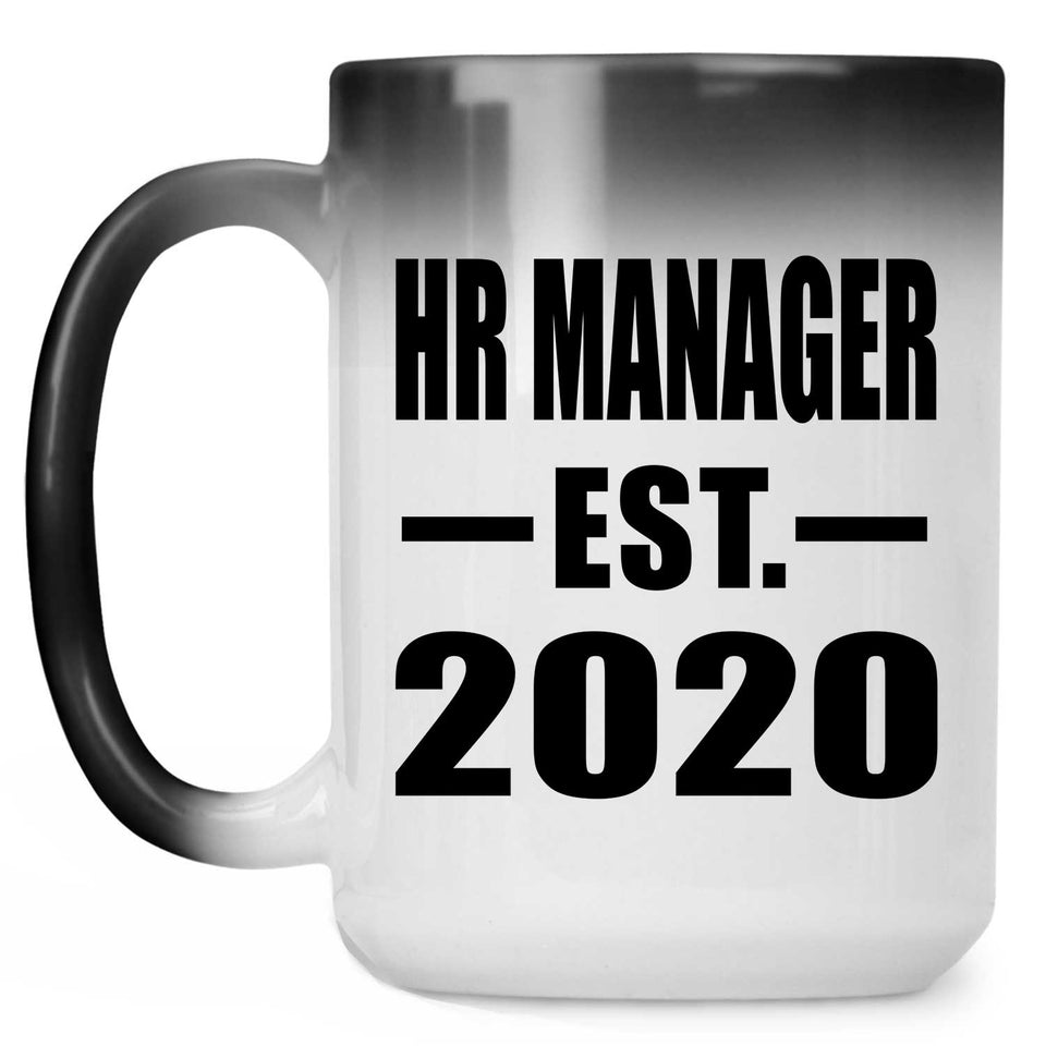 HR Manager Established EST. 2020 - 15oz Color Changing Mug