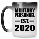 Military Personnel Established EST. 2020 - 15oz Color Changing Mug
