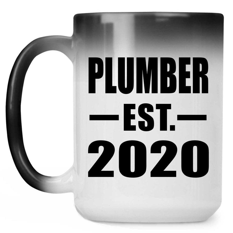 Plumber Established EST. 2020 - 15oz Color Changing Mug
