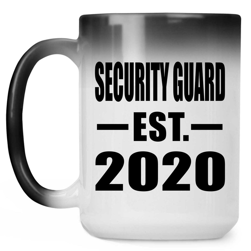 Security Guard Established EST. 2020 - 15oz Color Changing Mug