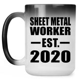 Sheet Metal Worker Established EST. 2020 - 15oz Color Changing Mug
