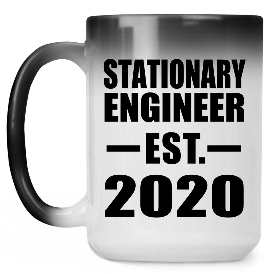 Stationary Engineer Established EST. 2020 - 15oz Color Changing Mug
