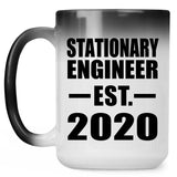 Stationary Engineer Established EST. 2020 - 15oz Color Changing Mug