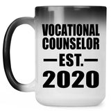 Vocational Counselor Established EST. 2020 - 15oz Color Changing Mug