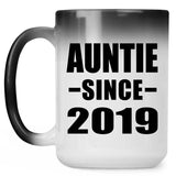 Auntie Since 2019 - 15oz Color Changing Mug