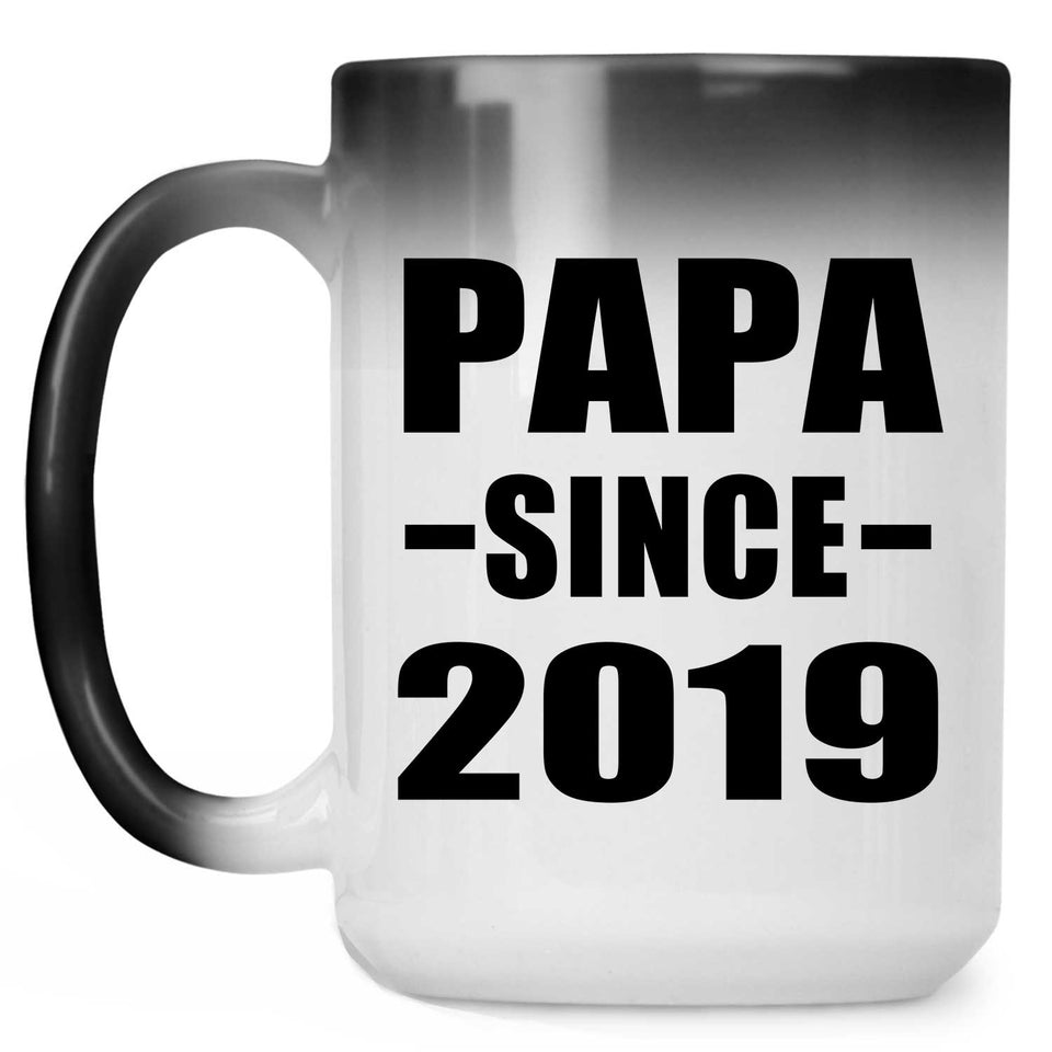 Papa Since 2019 - 15oz Color Changing Mug